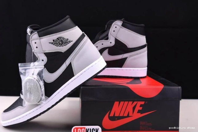 Rep High 555088-035 Light Air Black Retro 1 Smoke Grey White Jordan 0806